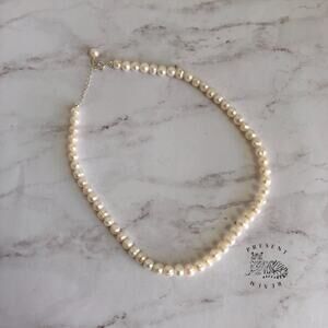 Minimalist Faux Pearl Necklace – Men and Women Fashion Jewelry Gift Idea